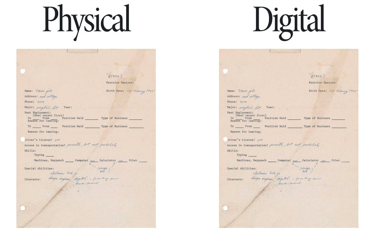 Steve Jobs 1973 sollicitatiebrief wordt dubbel verkocht