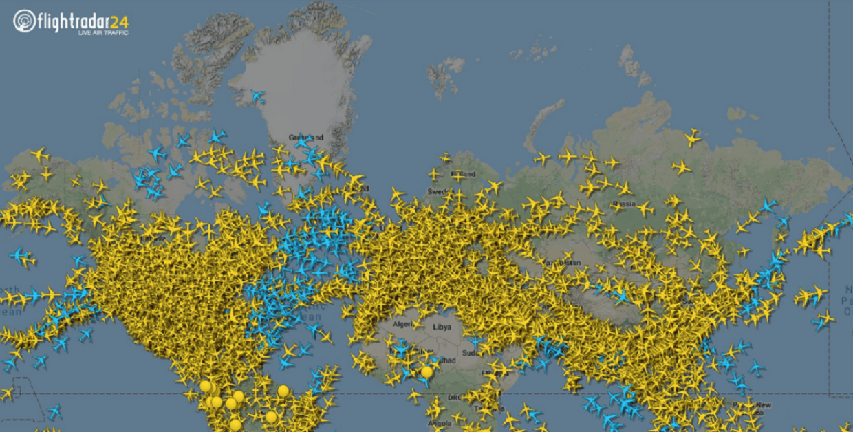 Flightrader24 crasht door oorlog!